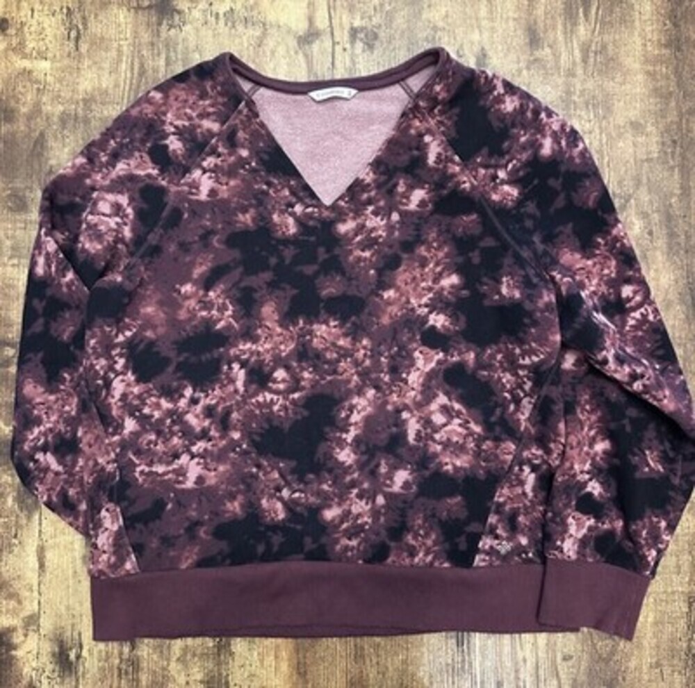 Shambhala Women's Tie-Dye V-Neck Sweatshirt - Medium #210
